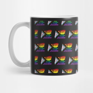 Portland Pride Festival Oregon Silhouette  - Pride Pattern - Vintage Mug